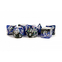 16mm Eternal Resin Poly Dice Set: Blue/Black