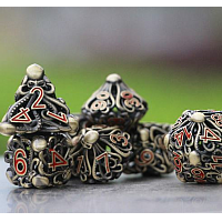 Hollow Magic Vine Dice Set - Antique Bronze